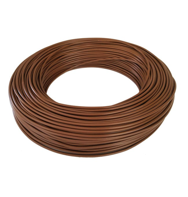 Cavo unipolare antifiamma FS17 1X6mmq Marrone Matassa 100 Mt