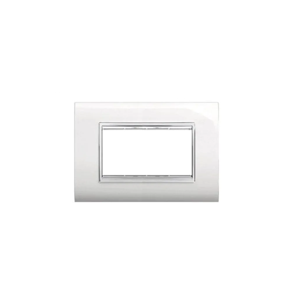 placca 4 posti serie new prestige bianco elettrocanali ecl3084wh