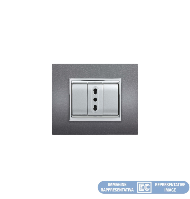 PLACCA NEWPRESTIGE 3MOD VUL GC ECL3083V-GC 8053676571987 elettrocanali