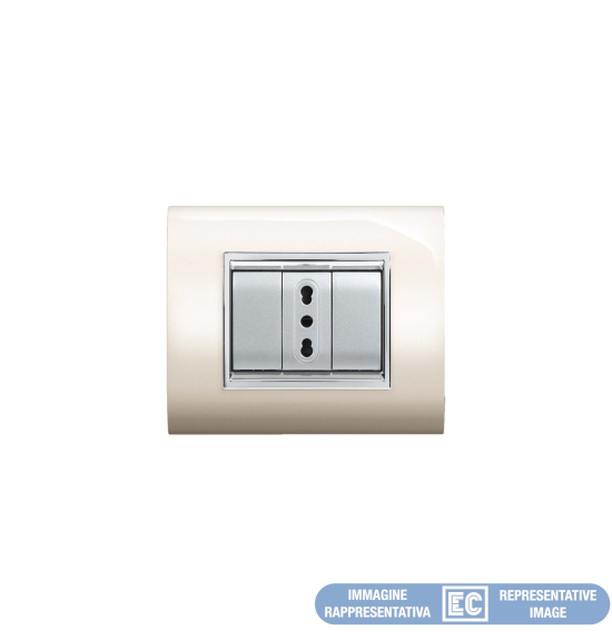 PLACCA NEWPRESTIGE 7MOD BIA PE  ECL3087BP 8053676571895 elettrocanali