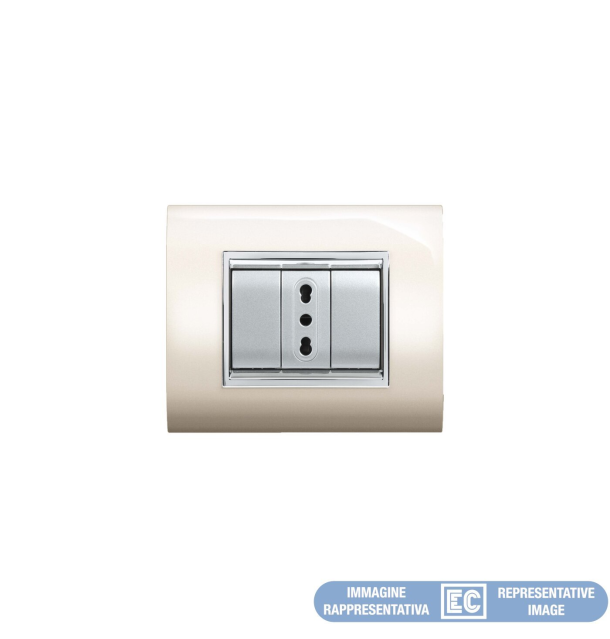 PLACCA NEWPRESTIGE 7MOD BIA PE  ECL3087BP 8053676571895 elettrocanali