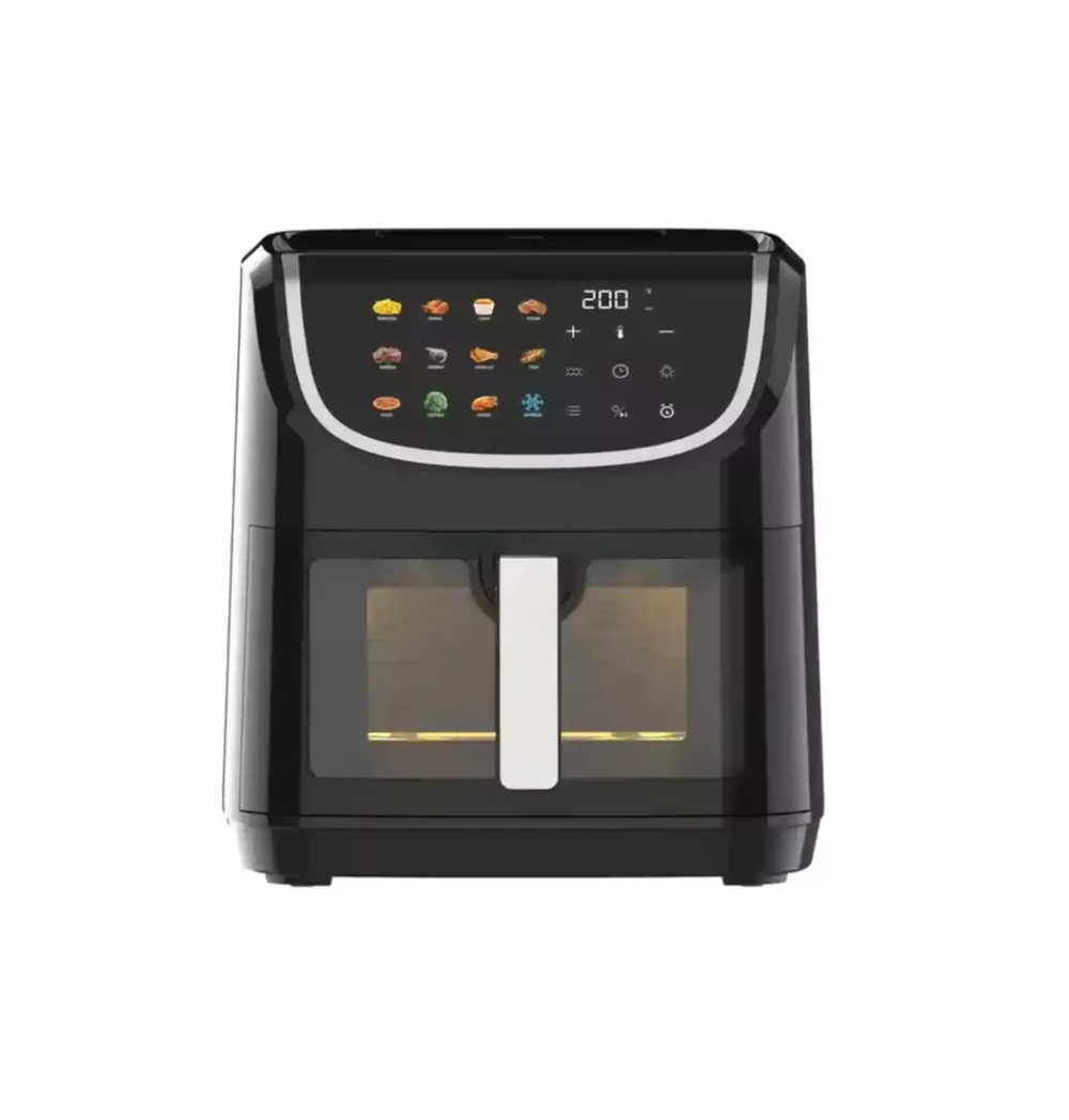 Dcg Friggitrice ad Aria Capacità 8 Litri Potenza 1800 Watt Timer Termostato e Rivestimento Antiaderente colore Nero - FR3608BDN