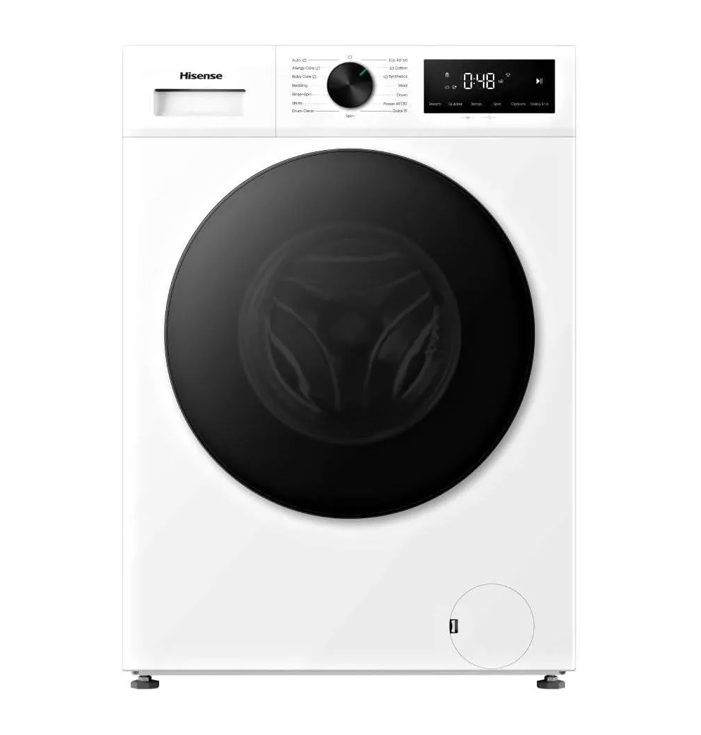 Hisense Lavatrice Slim 7 Kg Classe energetica A Centrifuga 1200 giri Profondità 43 cm Motore Inverter Funzione Vapore