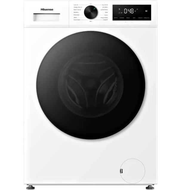 Hisense Lavatrice Slim 7 Kg Classe energetica A Centrifuga 1200 giri Profondità 43 cm Motore Inverter Funzione Vapore