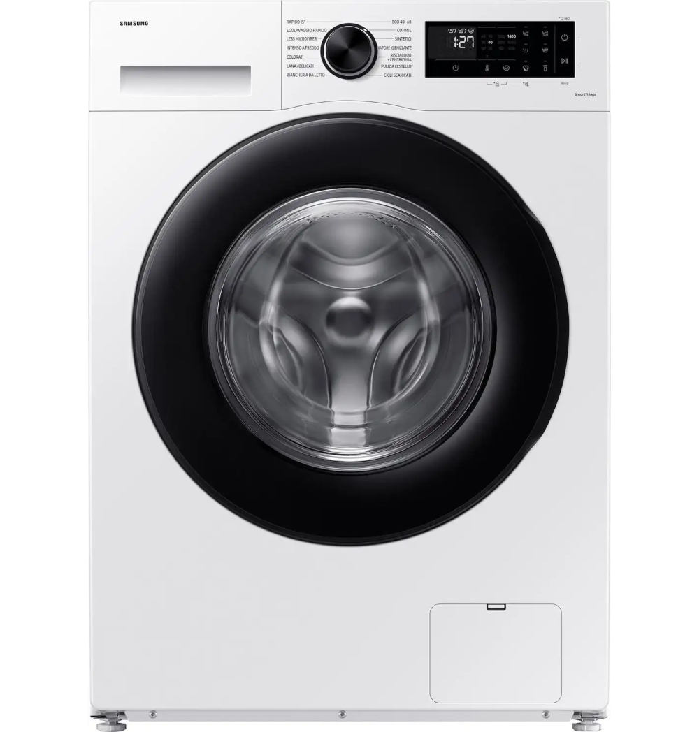 Samsung Lavatrice 11 Kg Classe A Profondità 60 cm Centrifuga 1400 giri Inverter Vapore Wi-Fi Ecolavaggio - WW11DG5B25AE