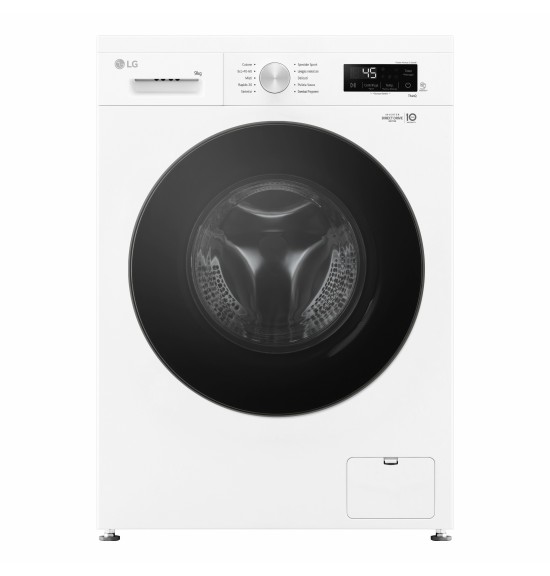 LG F4NX1009NWB Lavatrice 9 kg a Carica Frontale, Classe A, 1400 giri