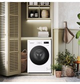 LG F4NX1009NWB Lavatrice 9 kg a Carica Frontale, Classe A, 1400 giri