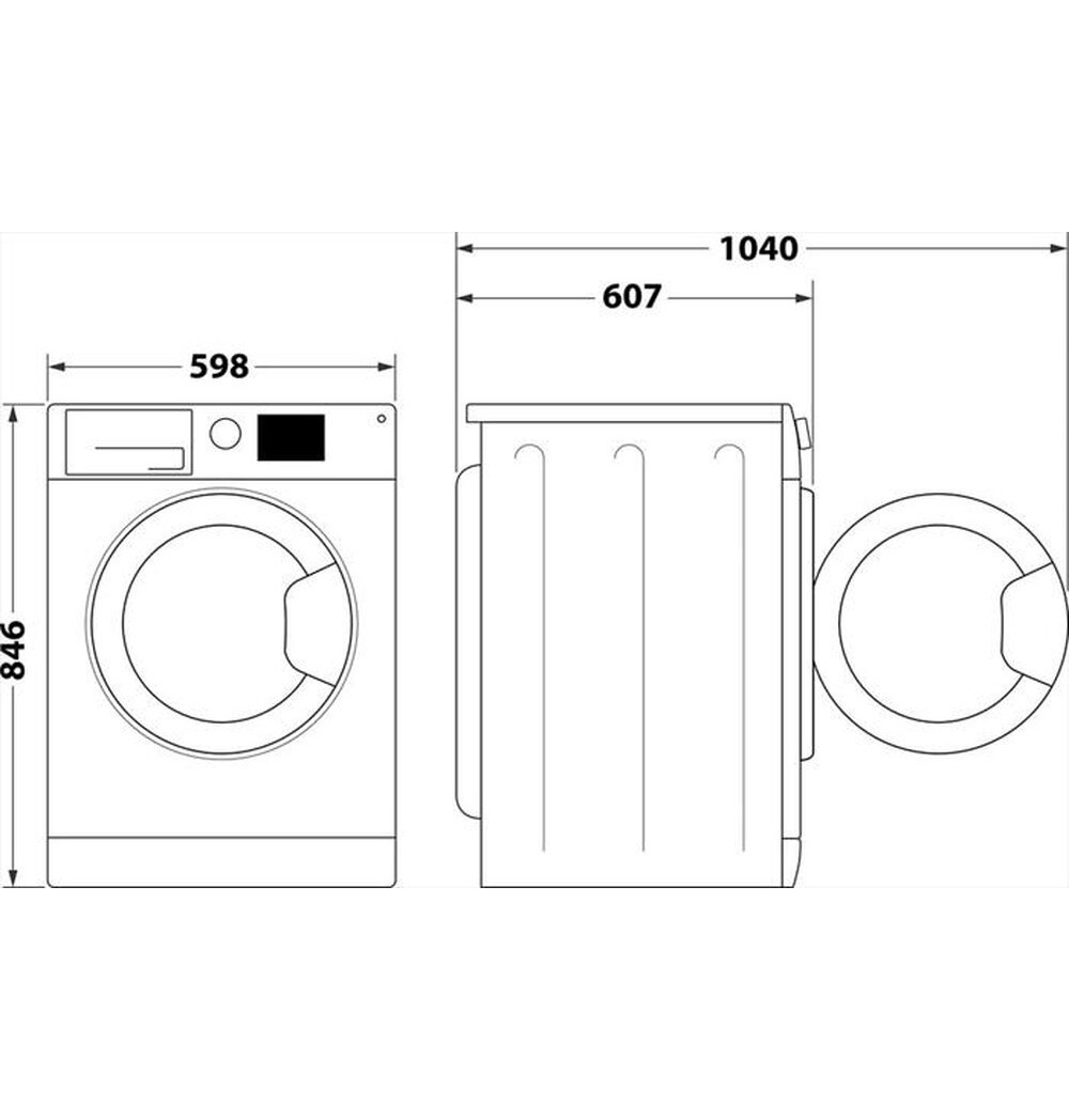 INDESIT - Asciugatrice C YD 92D WW IT 9Kg Classe E-Bianco