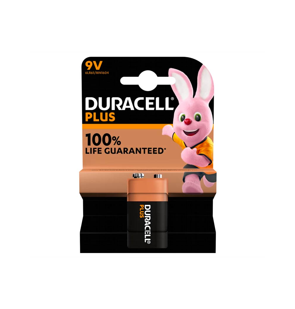 TRANSISTOR ALCALINA 9V – DURACELL – PLUS POWER – BLISTER DA 1PCS