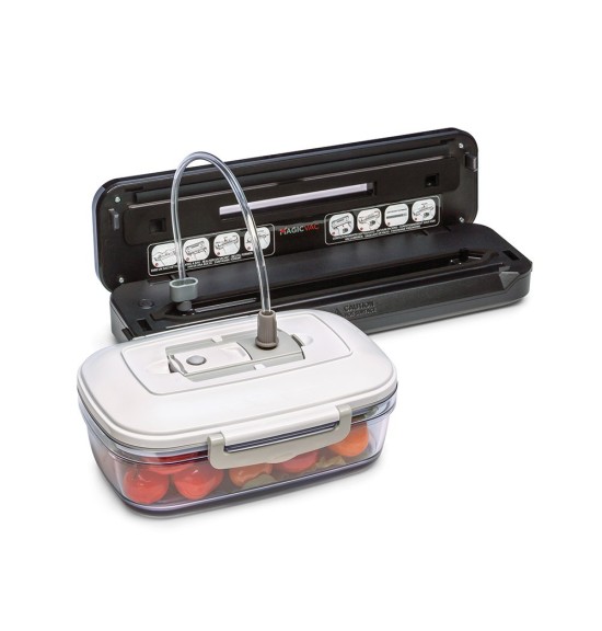 Magic Vac COMPACT, MINIMO INGOMBRO MACCHINA PER IL SOTTOVUOTO DOMESTICO DAL DESIGN COMPATTO