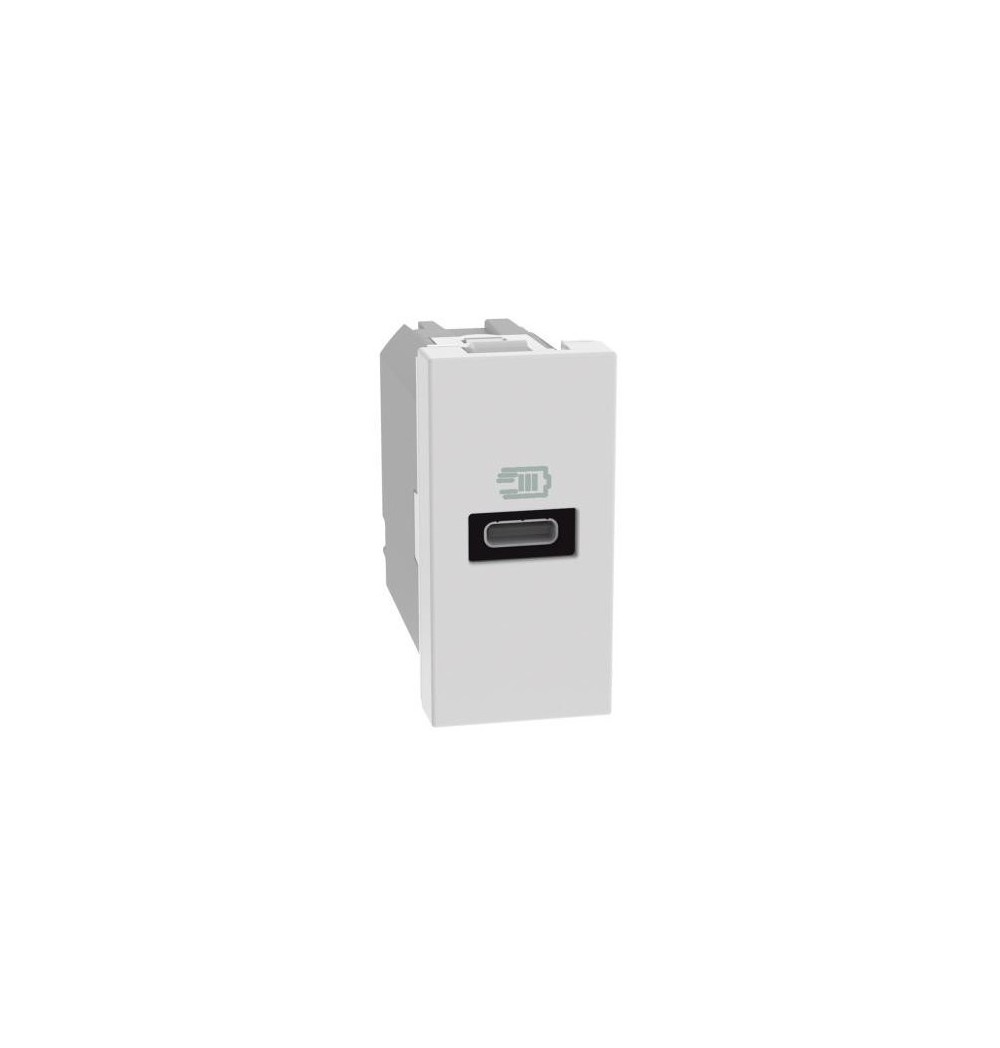 Caricatore USB con una porta tipo C Bticino MatixGo JW4192C BIANCO