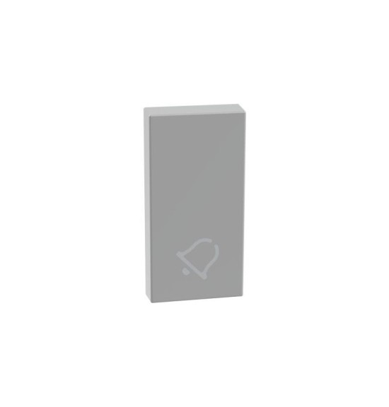 Copritasto con simbolo campanello per comandi assiali MatixGo Bticino JG4916D silver