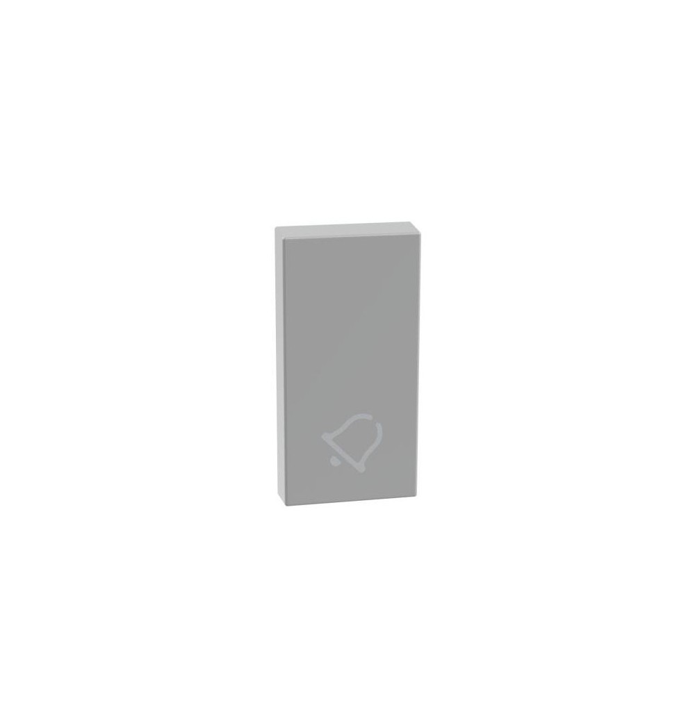 Copritasto con simbolo campanello per comandi assiali MatixGo Bticino JG4916D silver