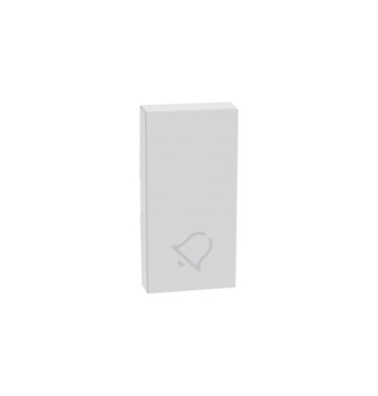 Copritasto con simbolo campanello per comandi basculanti Bticino MatixGo JW4915D BIANCO