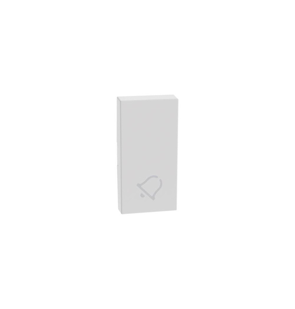 Copritasto con simbolo campanello per comandi basculanti Bticino MatixGo JW4915D BIANCO