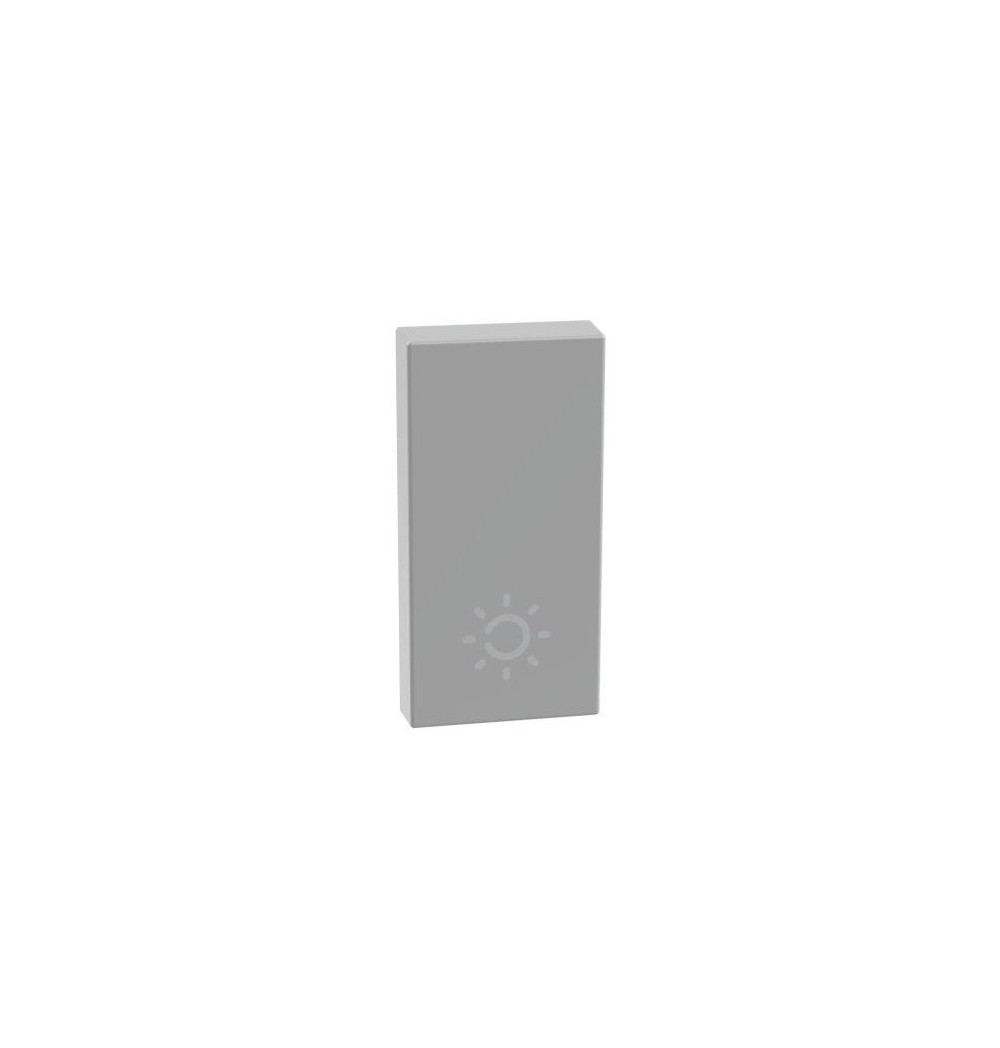 Copritasto con simbolo lampada per comandi assiali MatixGo Bticino JG4916A silver