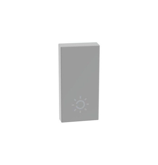 Copritasto con simbolo lampada per comandi assiali MatixGo Bticino JG4916A silver