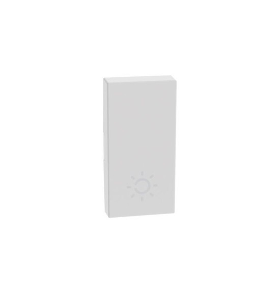 Copritasto con simbolo lampada per comandi basculanti Bticino MatixGo JW4915A BIANCO