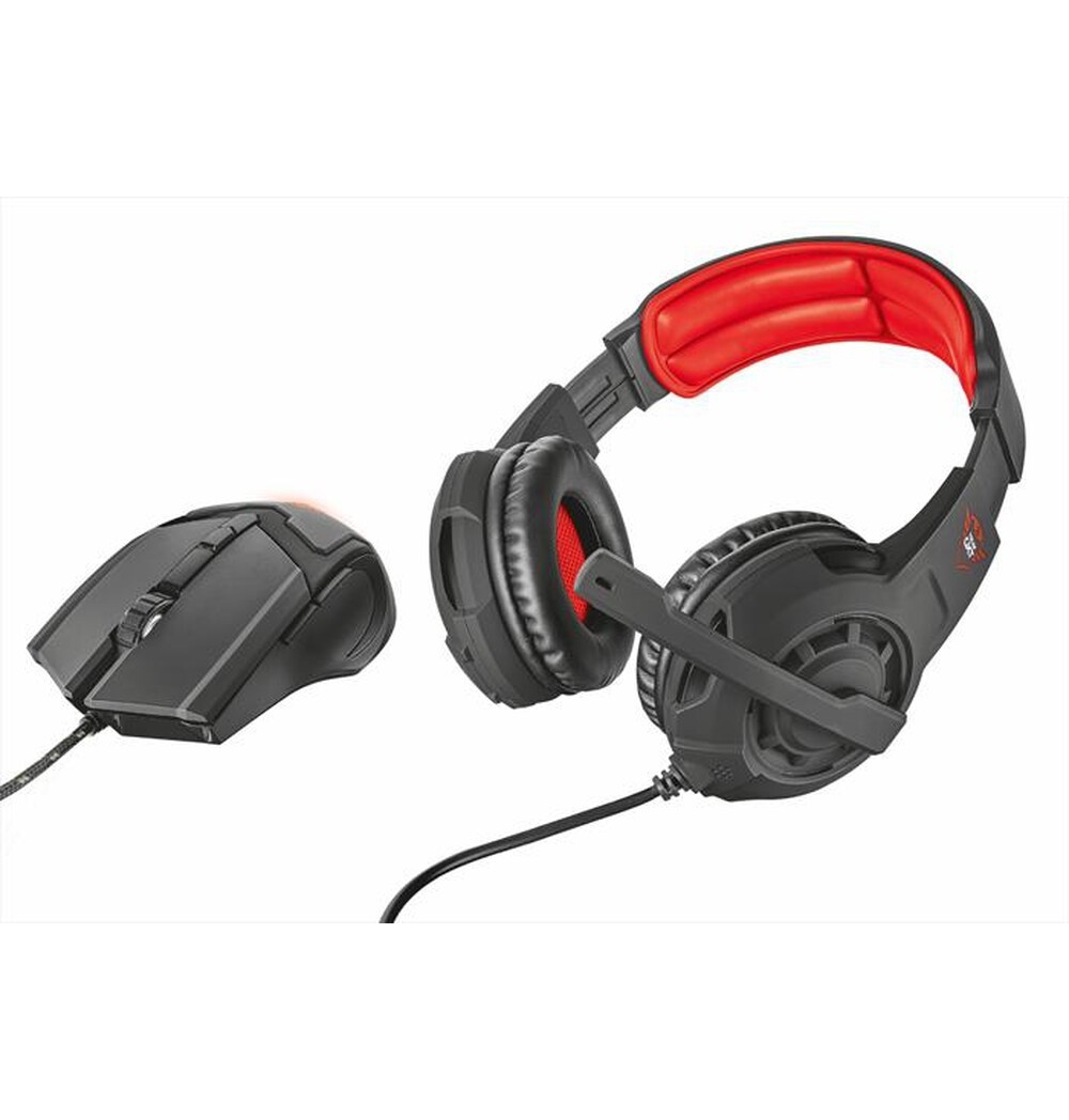 TRUST - GXT784 GAME HDST & MSE-Black/Red