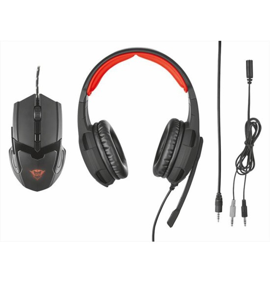 TRUST - GXT784 GAME HDST & MSE-Black/Red