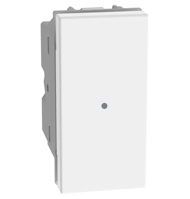 Invertitore assiale illuminato blu Bticino MatixGo JW4054LB