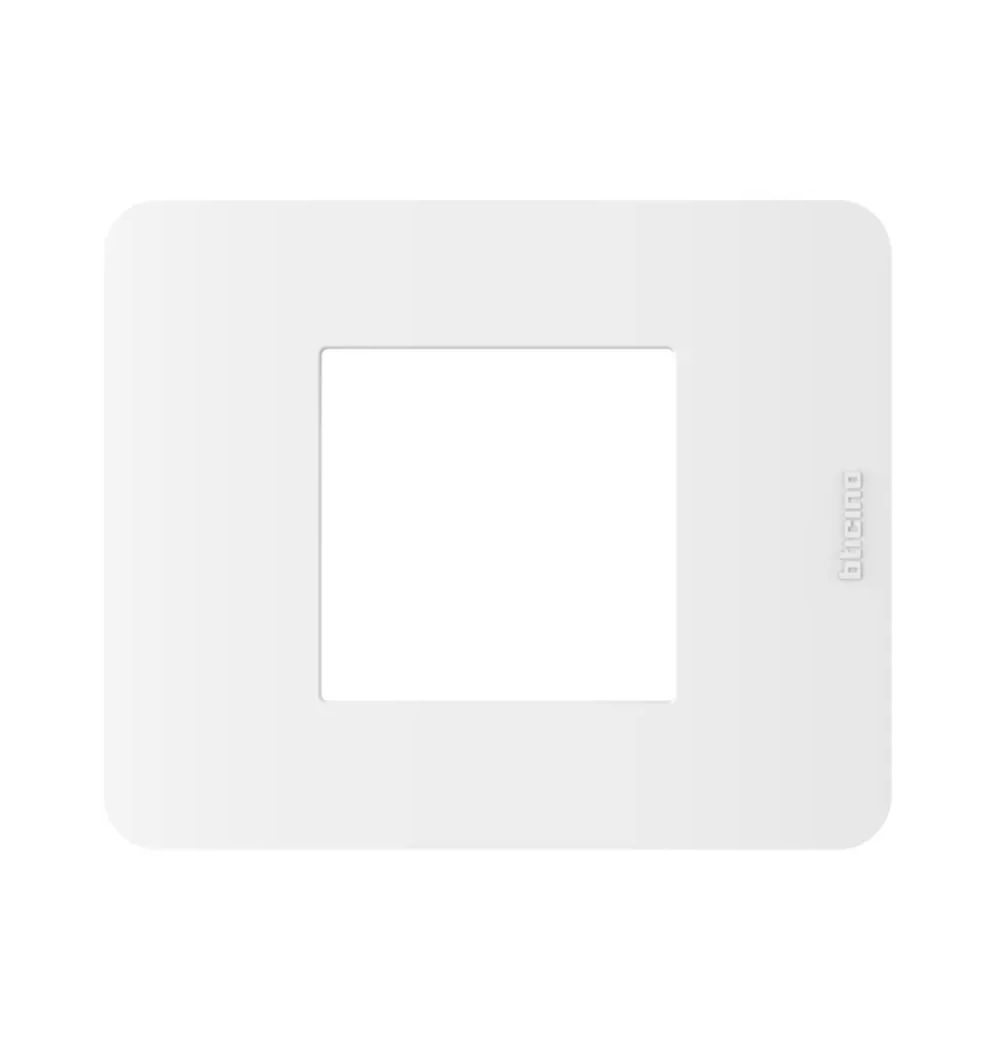 Placca 2 moduli centrali matixgo bianca Bticino JA4819JW