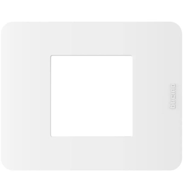 Placca 2 moduli centrali matixgo bianca Bticino JA4819JW