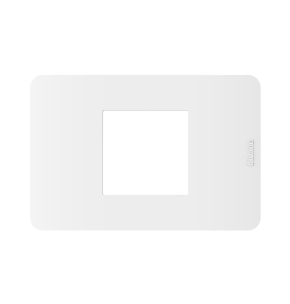 Placca Bticino MatixGO 2 moduli centrali bianca JA4819JW