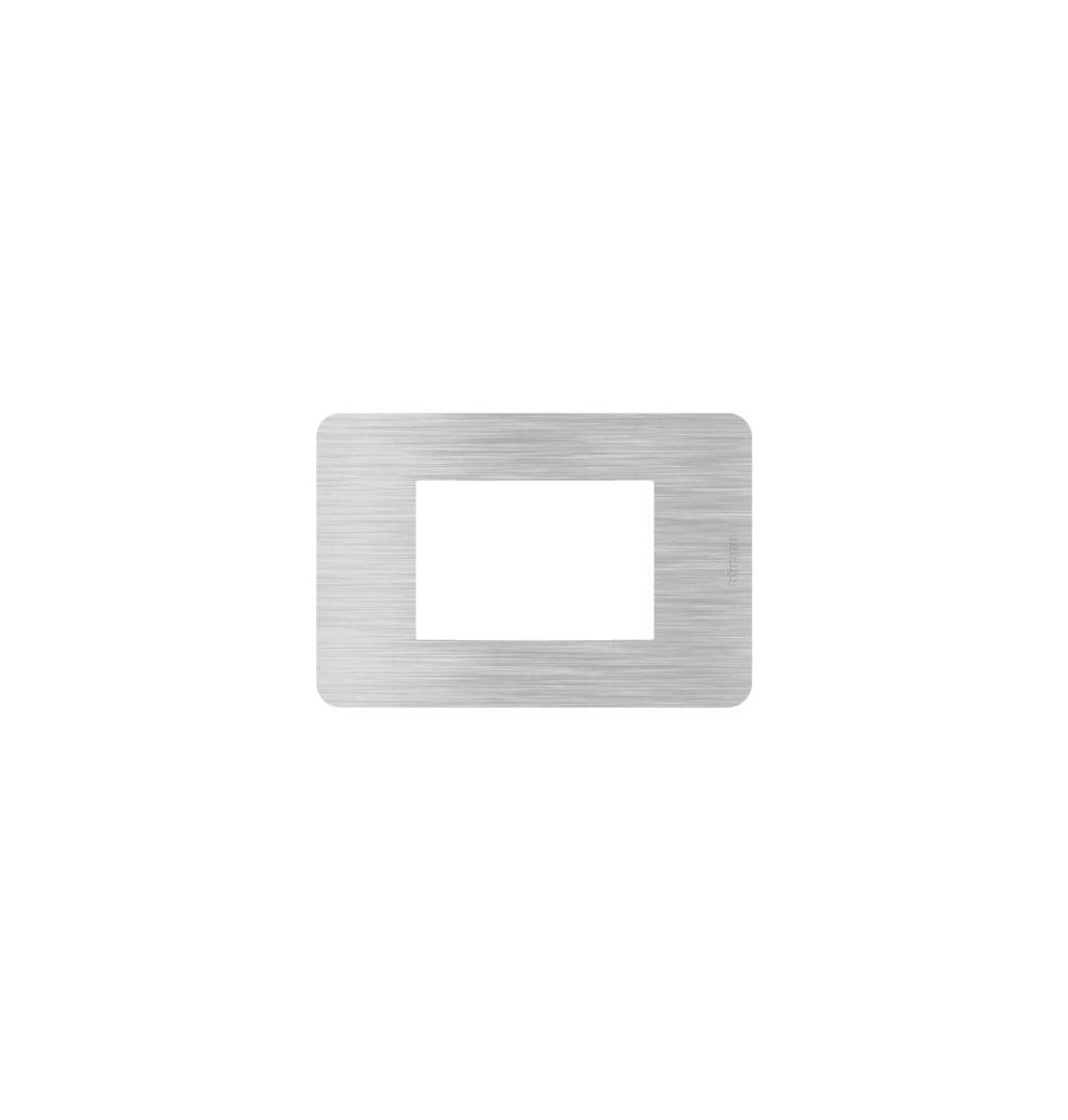 Placca Bticino MatixGO Aluminium 3M JA4803EA