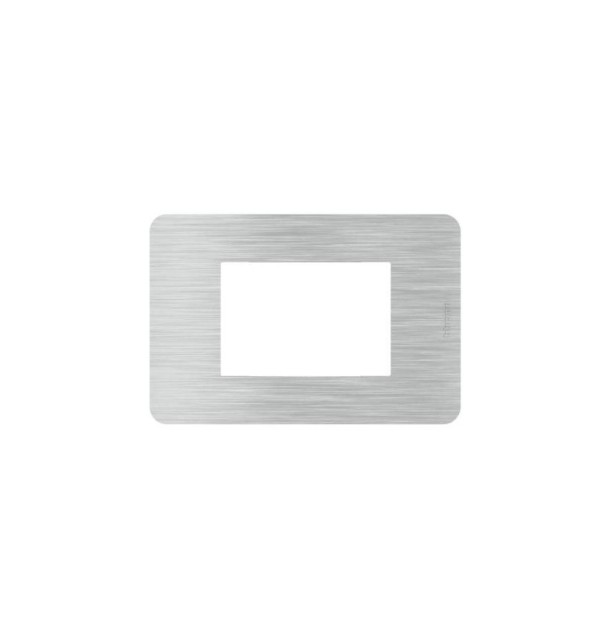 Placca Bticino MatixGO Aluminium 3M JA4803EA