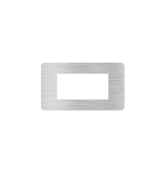 Placca Bticino MatixGO Aluminium 4M JW4804EA