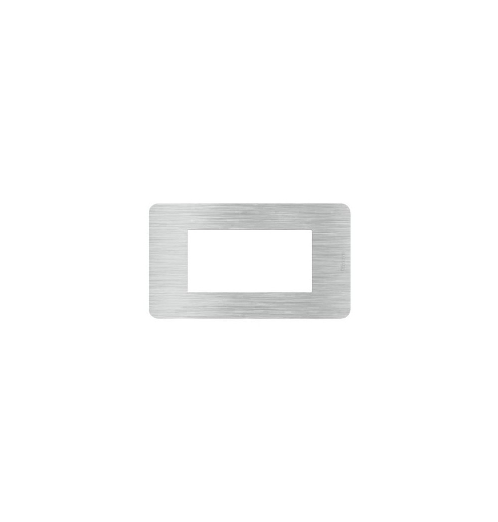 Placca Bticino MatixGO Aluminium 4M JW4804EA