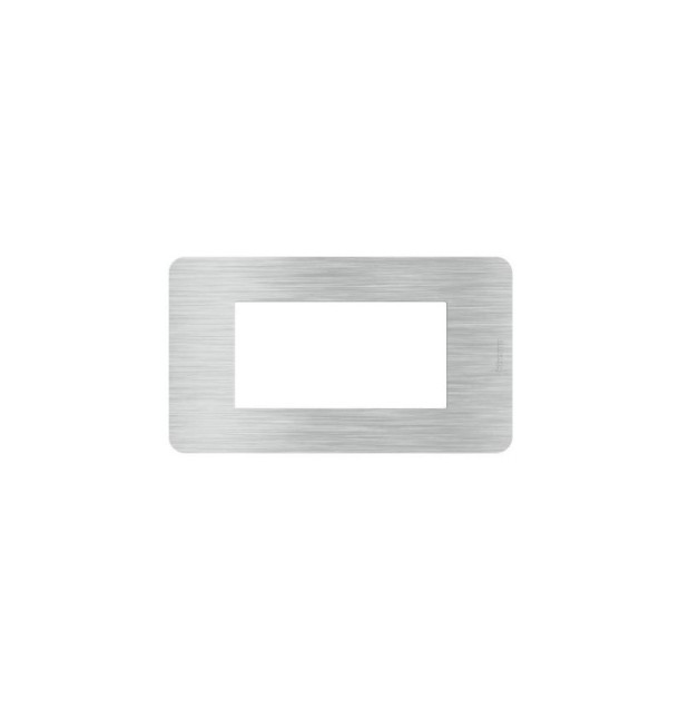 Placca Bticino MatixGO Aluminium 4M JW4804EA