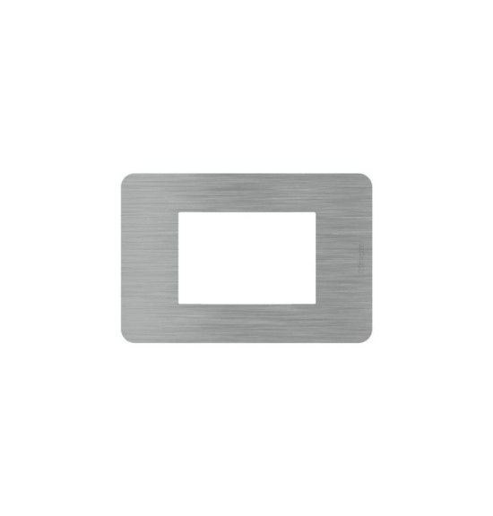 Placca Bticino MatixGO Steel 3M JA4803ES