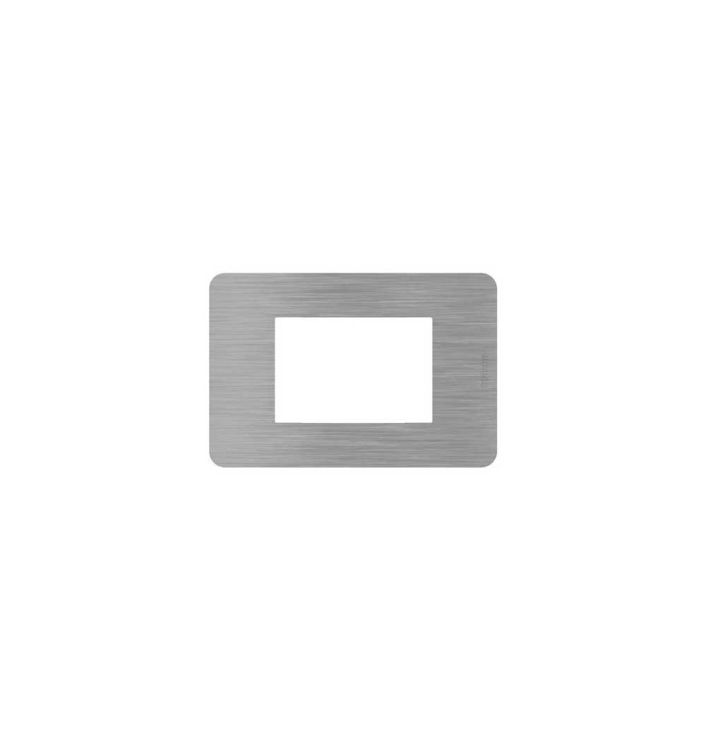 Placca Bticino MatixGO Steel 3M JA4803ES