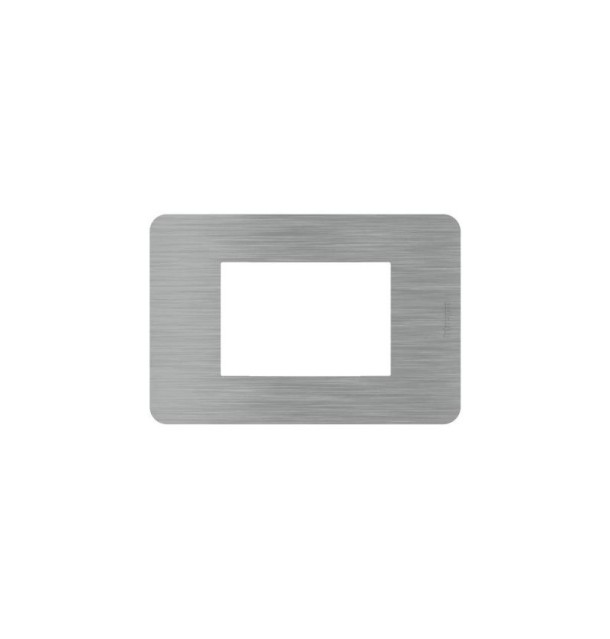 Placca Bticino MatixGO Steel 3M JA4803ES