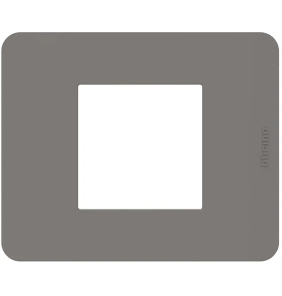 Placca Bticino MatixGO Tortora 2M JA4802TD