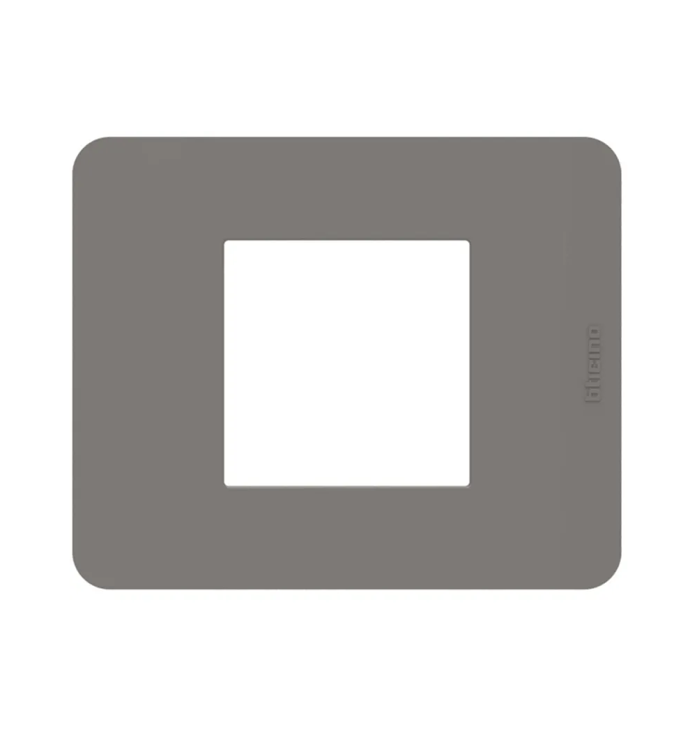 Placca Bticino MatixGO Tortora 2M JA4802TD
