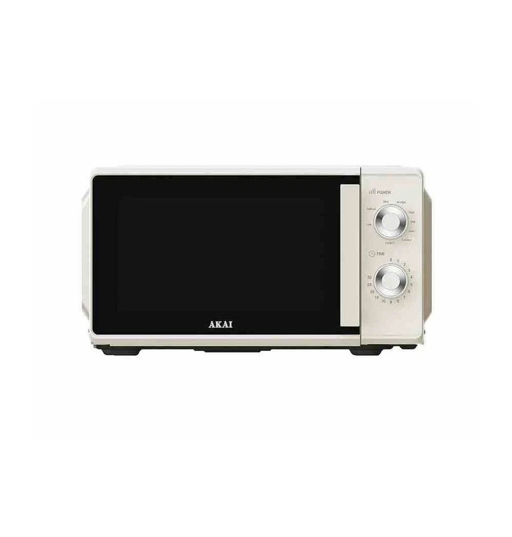 FORNO A MICROONDE CON GRILL AKMW202C CREMA - 20 LITRI 700 WATT