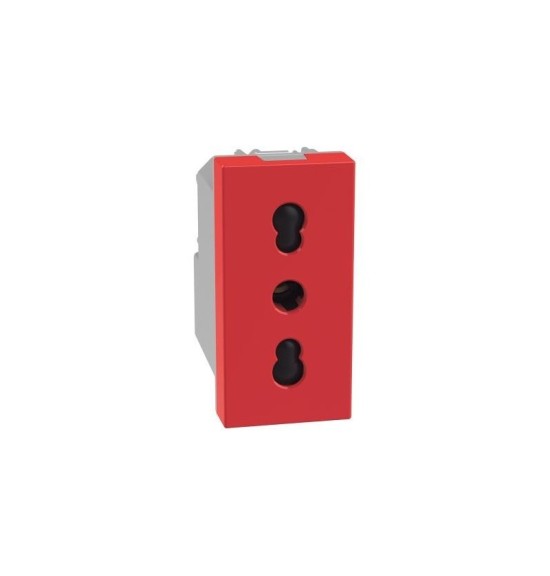 Presa bipasso ROSSA 2P+T 16 A Bticino MatixGo J4180R