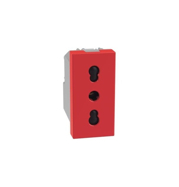 Presa bipasso ROSSA 2P+T 16 A Bticino MatixGo J4180R