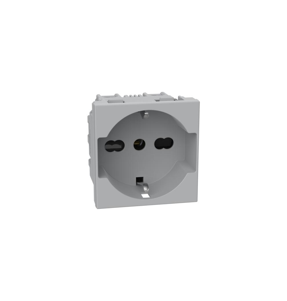 Presa schuko MatixGo Bticino JG4140a16 silver 2 P+T 16 A