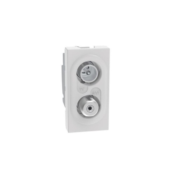 Presa tv sat demiscelata compatibile Bticino MatixGo tipo JW4214D BIANCO