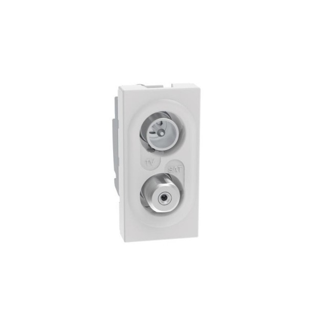Presa tv sat demiscelata compatibile Bticino MatixGo tipo JW4214D BIANCO