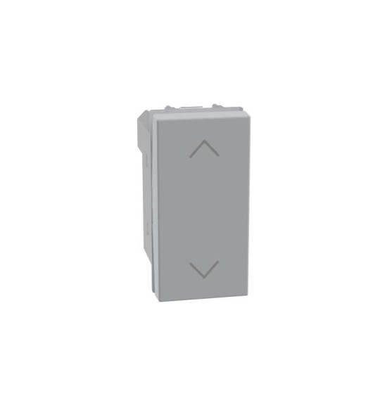Pulsante doppio 1P + 1P 10 A - 250Vac interbloccato MatixGo Bticino SILVER JG4037N