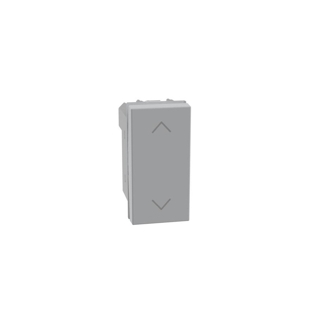 Pulsante doppio 1P + 1P 10 A - 250Vac interbloccato MatixGo Bticino SILVER JG4037N