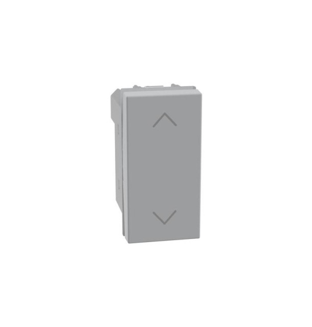 Pulsante doppio 1P + 1P 10 A - 250Vac interbloccato MatixGo Bticino SILVER JG4037N