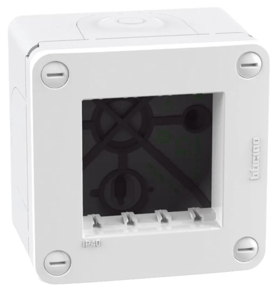 Scatola IP40 2 moduli - bianco MatixGo Bticino 28402W