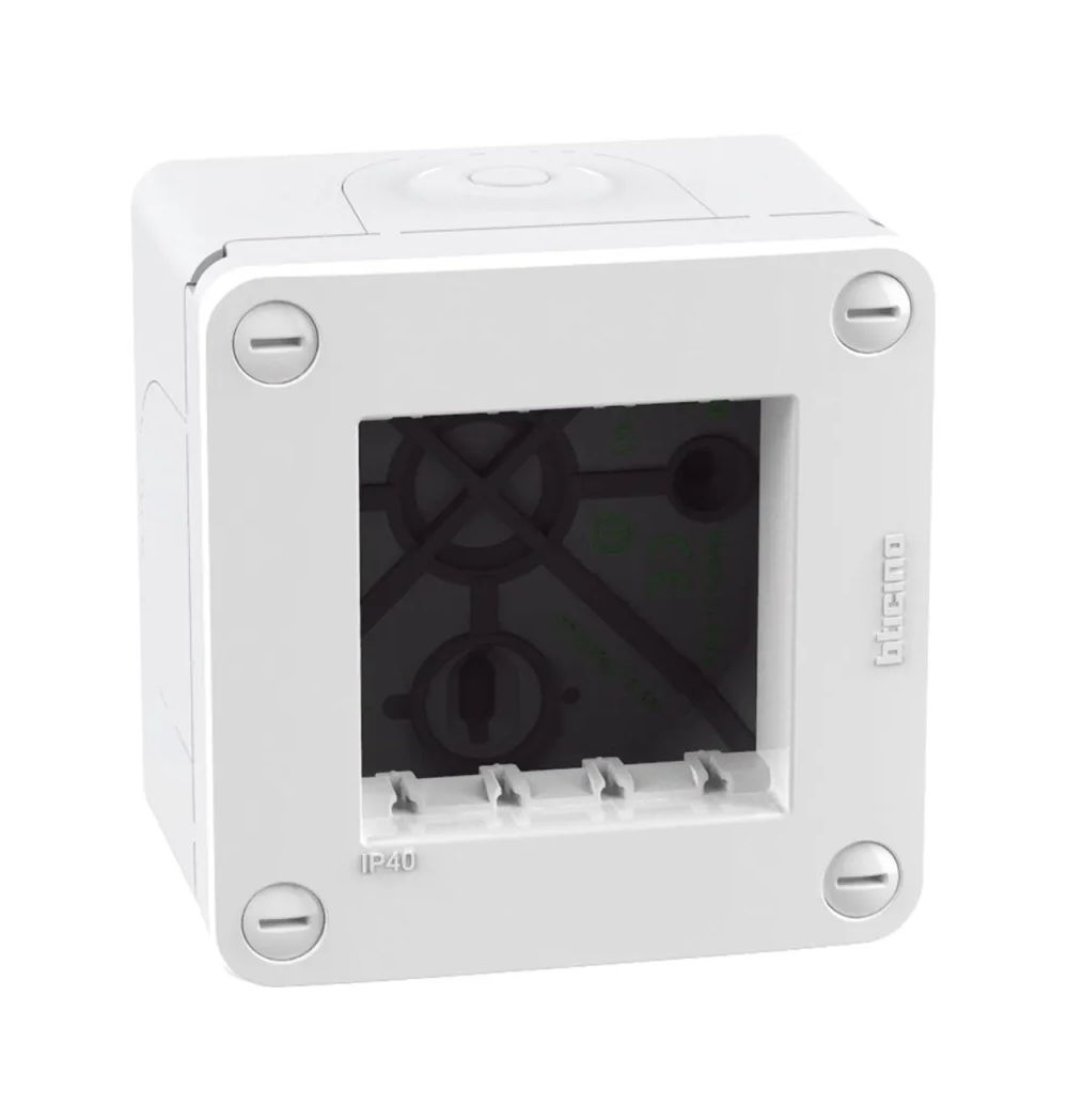 Scatola IP40 2 moduli - bianco MatixGo Bticino 28402W