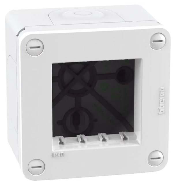 Scatola IP40 2 moduli - bianco MatixGo Bticino 28402W
